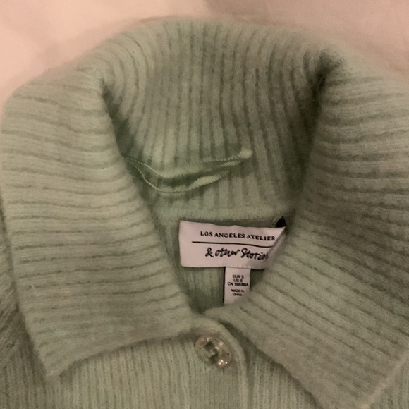 & Other Stories mint green sweater - Picture 2 of 5